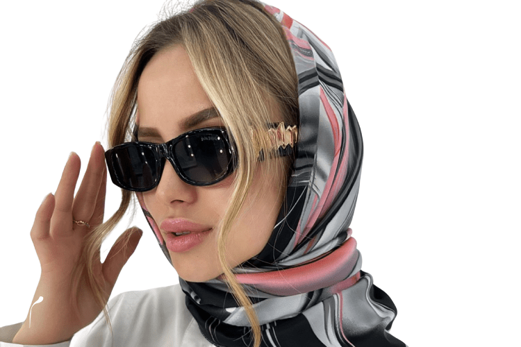 بررسی انواع روسری ابریشمی و مدل های بستن آن 3 روسری ابریشمی زنانه